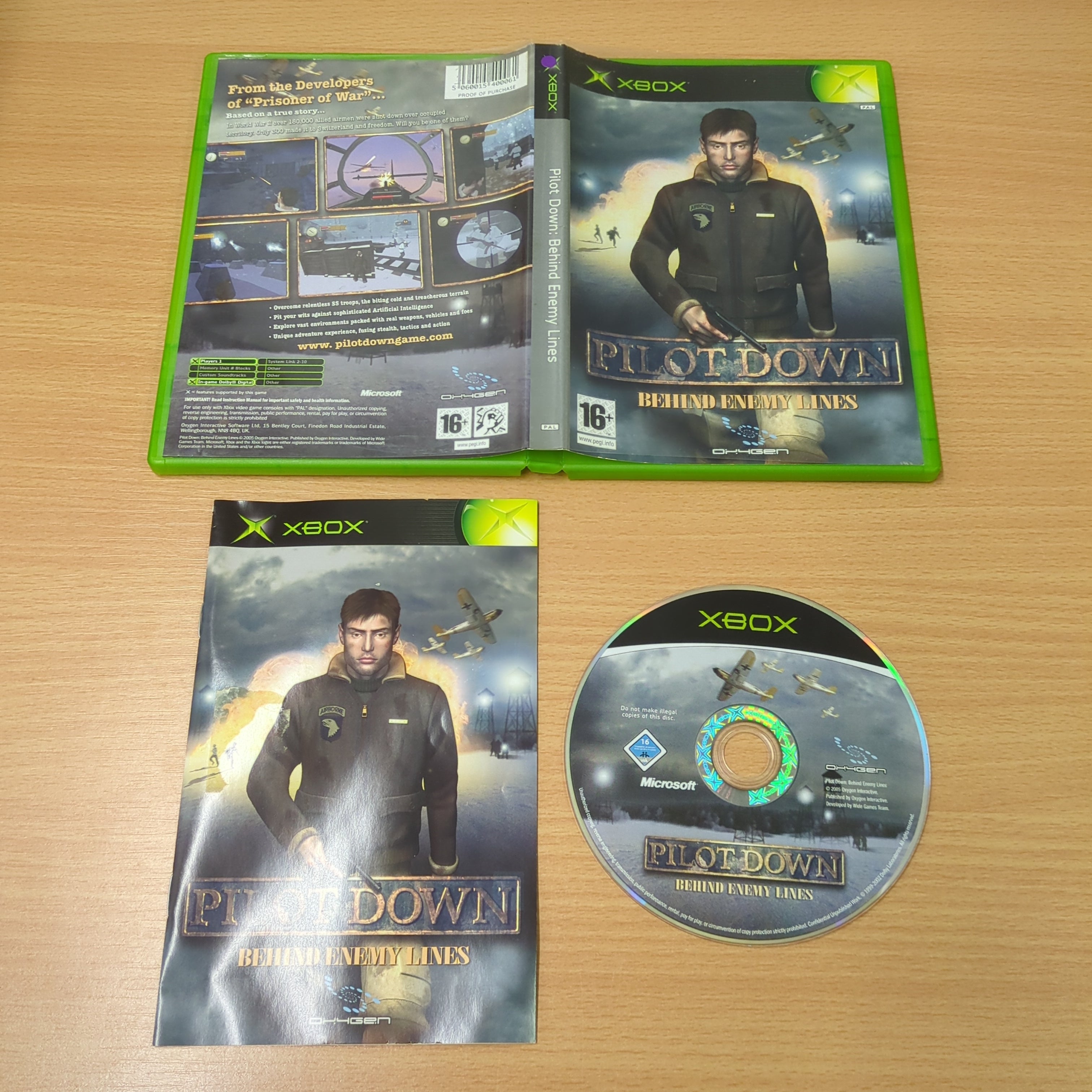 Pilot Down: Behind Enemy Lines original Xbox game Pilot Down: Behind Enemy Lines original Xbox game